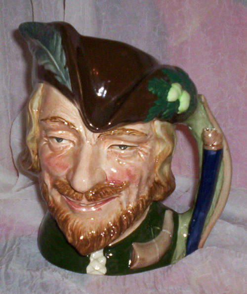 VERY LARGE ROYAL DOULTON "ROBIN HOOD" CHARACTER JUG IN MINT CONDITION