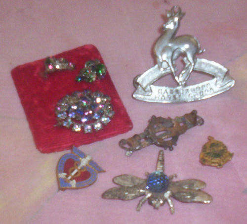 VINTAGE JEWELLERY AND BADGE COLLECTION