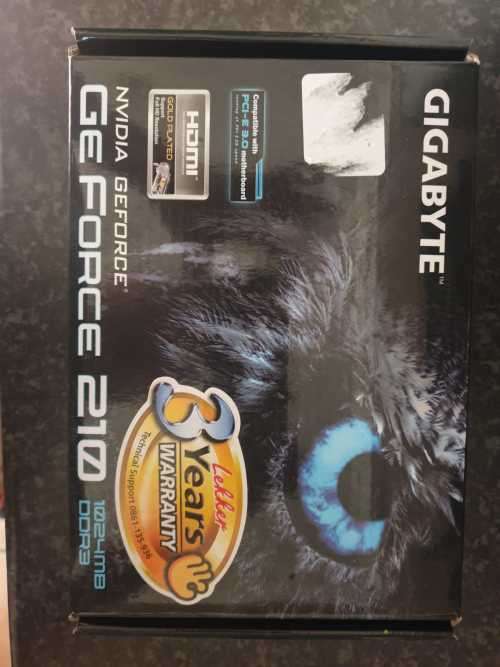 Gigabyte Nvidia GT210 1GB Lp DDR3 Graphics Card