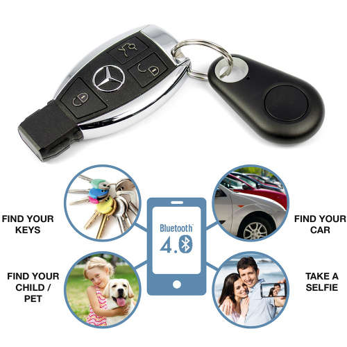 iTag Wireless Bluetooth V4.0 Tracking Device with Remote Photo/Sound Recording and GPS location