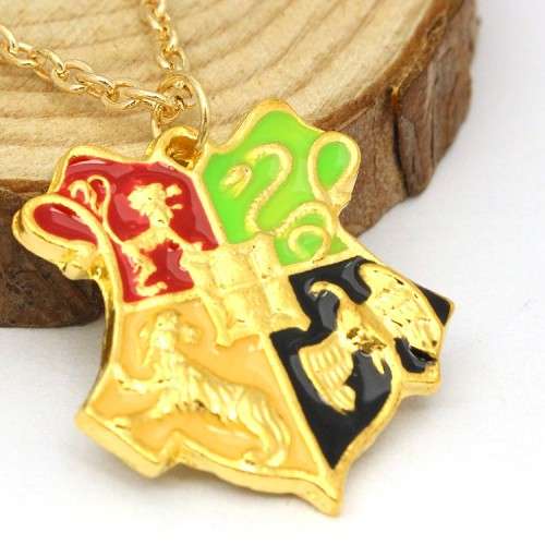 Harry Potter Hogwarts School of Witchcraft and Wizardry Badge Necklace - Style B