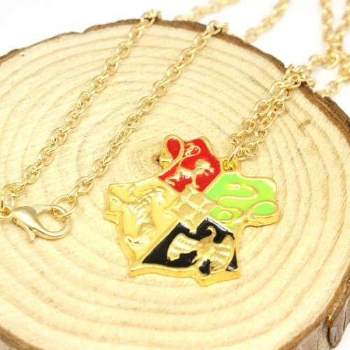 Harry Potter Hogwarts School of Witchcraft and Wizardry Badge Necklace - Style B