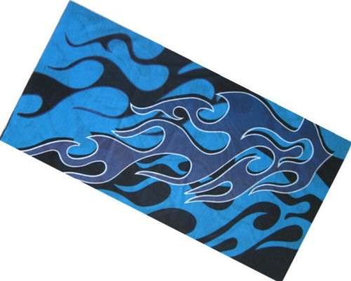 Blue Flames Tube Scarf