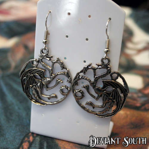 Game of Thrones House Targaryen Earrings