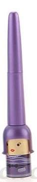 Black 2-in-1 Waterproof Eyeliner in Cute Purple Kawaii Bottle