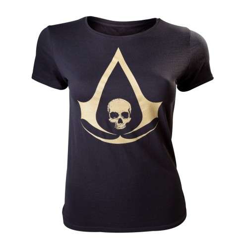 Assassin`s Creed IV - Black Female T-Shirt - Size: UK Medium (Official License)