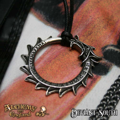 Alchemy Gothic P774 Jormungand - Fine English pewter necklace