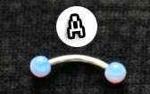 Curved Barbell Round Top - Style A
