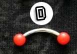 Curved Barbell Round Top - Style D