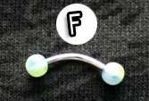 Curved Barbell Round Top - Style F