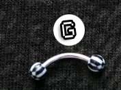 Curved Barbell Round Top - Style G