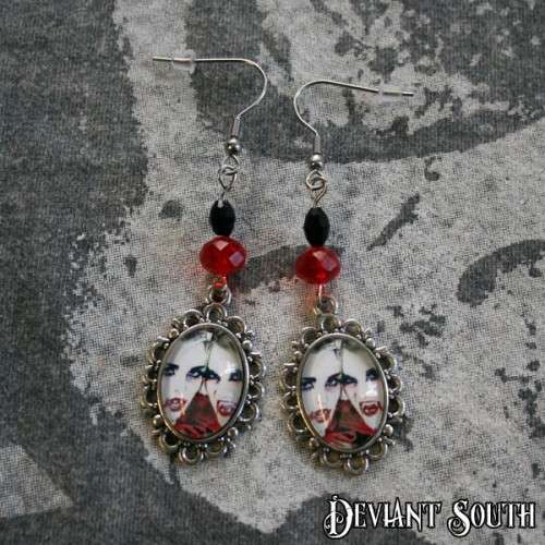 Deviant South Cabochon Earrings (pair) - Vampire Ladies