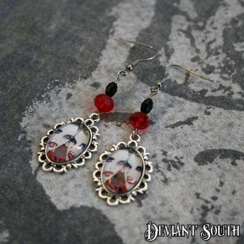 Deviant South Cabochon Earrings (pair) - Vampire Ladies