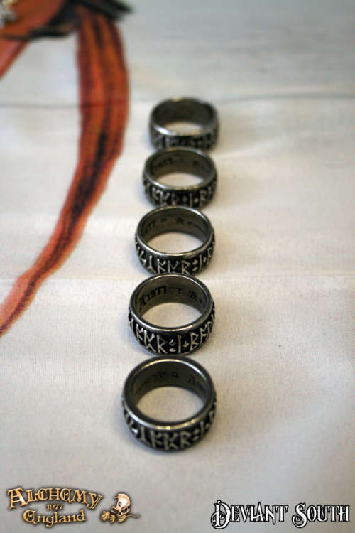 Alchemy Gothic AG-R173 Runeband ring - UK Size: Q | US Size: 8