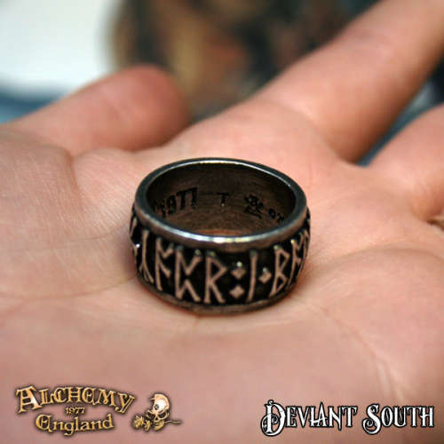 Alchemy Gothic AG-R173 Runeband - UK Size: T | US Size: -9