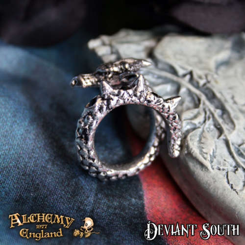 Alchemy Gothic AG-R183 Vis Viva Ring - UK Size: W-Y (adjustable)