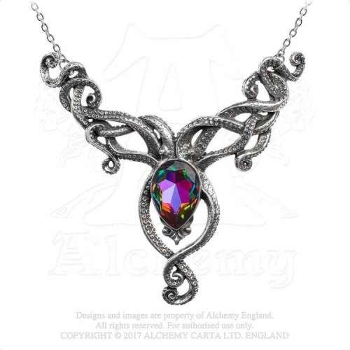 Alchemy Gothic P818 Kraken -- large statement Lovecraftian necklace