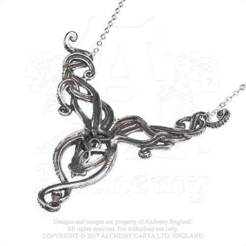 Alchemy Gothic P818 Kraken -- large statement Lovecraftian necklace
