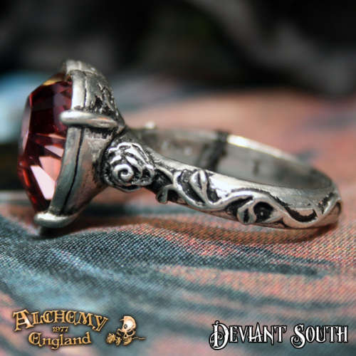 Last Chance! Alchemy Gothic AG-R198 Bower Troth Ring - Size: T (UK) | -9 (US)