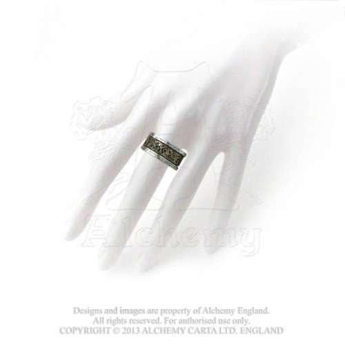 Alchemy Gothic AG-R44 Dr. von Rosenstein's Induction Principle Ring - UK Size T