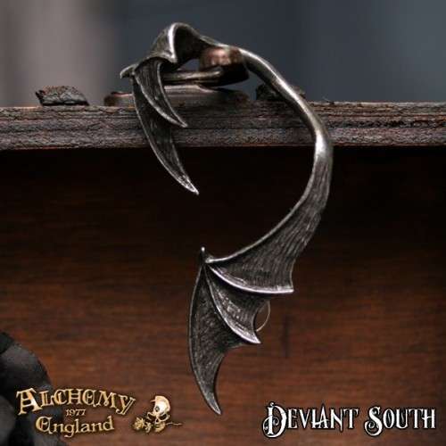 Alchemy Gothic E376 A Night With Goethe Stud Ear-Wrap (left)
