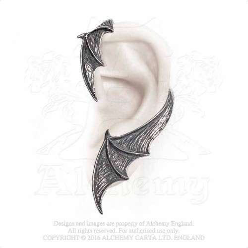 Alchemy Gothic E376 A Night With Goethe Stud Ear-Wrap (left)