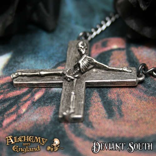 Last Chance! Alchemy P682 Gothic Crucifaction -- Fine English Pewter
