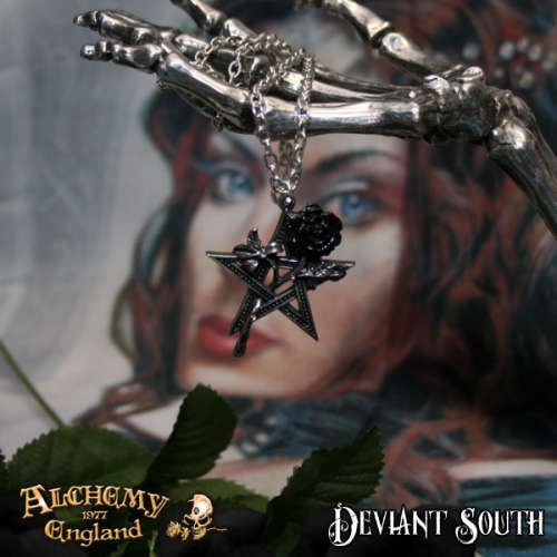 Alchemy Gothic P715 Ruah Vered pewter pendant necklace