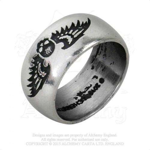 Last Chance! Alchemy Gothic AG-R207 Desolation ring - UK Size T | US Size -9