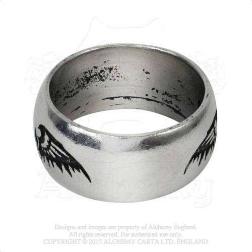 Last Chance! Alchemy Gothic AG-R207 Desolation ring - UK Size T | US Size -9