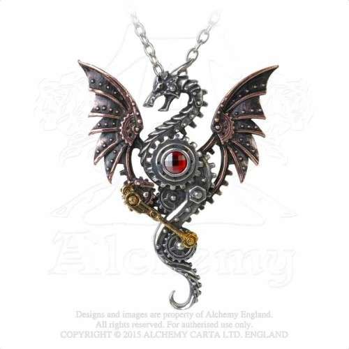 Last Chance! Alchemy Gothic P737 Blast Furnace Behemoth ~ Fine English Pewter pendant necklace