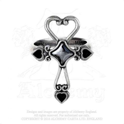 Last Chance! Alchemy Gothic AG-R211 Amourankh ring - UK Size T | US Size -9