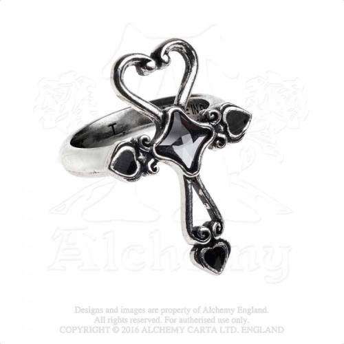 Last Chance! Alchemy Gothic AG-R211 Amourankh ring - UK Size T | US Size -9