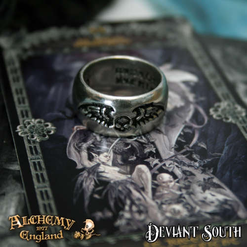 Last Chance! Alchemy Gothic AG-R207 Desolation ring - UK Size T | US Size -9
