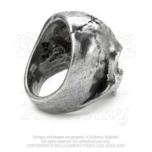 Alchemy Gothic AG-R174 Ruination Skull ring - UK Size: W