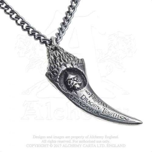 Alchemy Gothic P835 Froda`s Dragon-Tooth pewter necklace