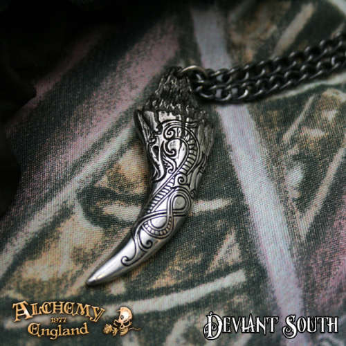 Alchemy Gothic P835 Froda`s Dragon-Tooth pewter necklace