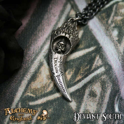 Alchemy Gothic P835 Froda`s Dragon-Tooth pewter necklace
