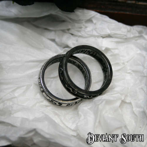 Alchemy Gothic AG-R212 Demon Black & Angel White - Size: UK Q | US 8