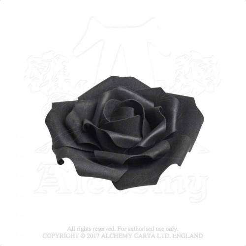 Alchemy Gothic ROSE4 Small Black Rose Head