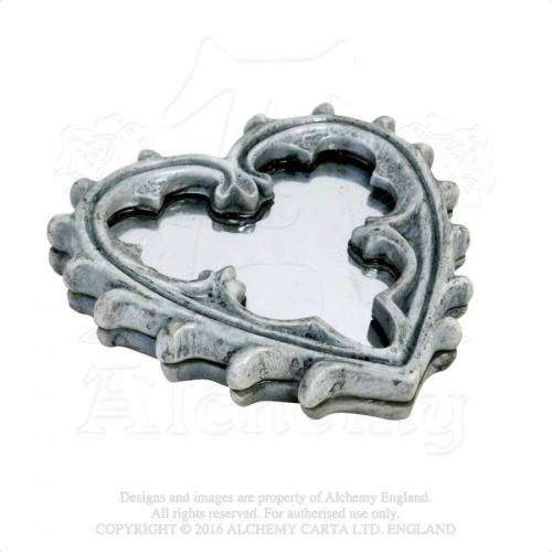 Alchemy Gothic V38 Gothic Heart Compact Mirror (Resin Compact Mirror)