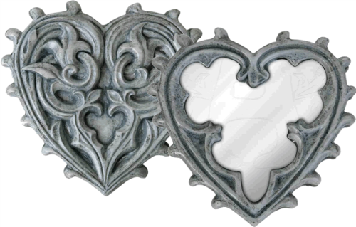Alchemy Gothic V38 Gothic Heart Compact Mirror (Resin Compact Mirror)