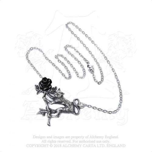 Alchemy Gothic P838 Rosenkatze pendant necklace