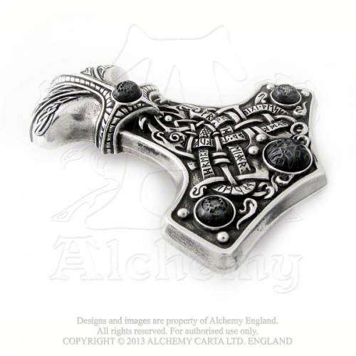 Alchemy Gothic B96 Thunder Hammer Buckle (belt not included)