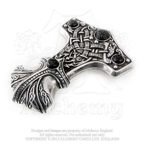 Alchemy Gothic B96 Thunder Hammer Buckle (belt not included)