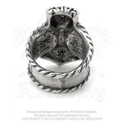 Last Chance! Alchemy Gothic AG-R171 Thor`s Runehammer ring - UK Size: T