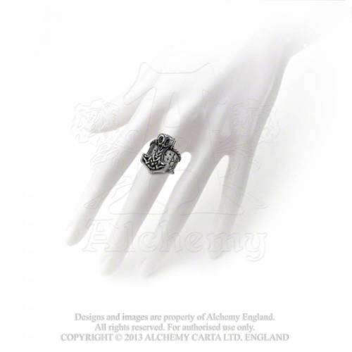 Last Chance! Alchemy Gothic AG-R171 Thor`s Runehammer ring - UK Size: T