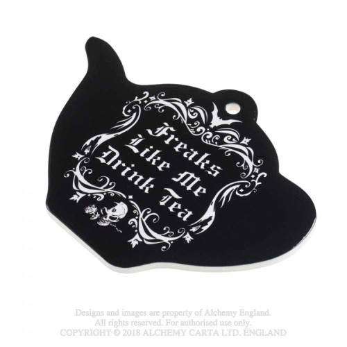 Alchemy Gothic CT9 Freaks Like Me... Teapot-shaped Trivet / Giant Coaster