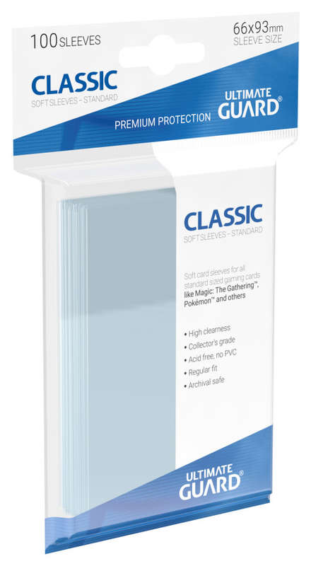 Ultimate Guard Classic Soft Sleeves Standard Transparent (100)
