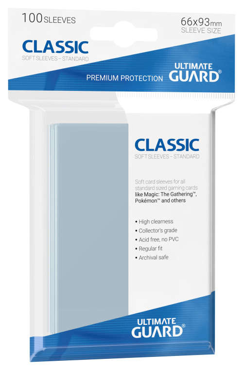 Ultimate Guard Classic Soft Sleeves Standard Transparent (100)
